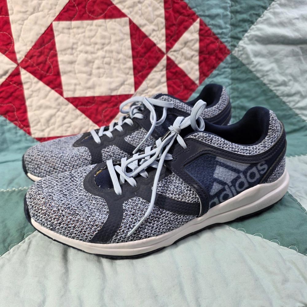 Adidas Cloudfoam Ortholite Training Blue White Knit Sneakers BA9958 Womens 9